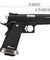 WE Tech 1911 Hi-Capa T-Rex Competition Gas Blowback Airsoft Pistol W/ Sight Mount & Top Ports [Tibetan Version] (Black / Silver)