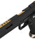 We Tech 1911 Hi-Capa T-Rex Competition Gas Blowback Airsoft Pistol W/ Sight Mount & Top Ports (Black / Gold)