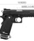 WE Tech 1911 Hi-Capa T-Rex Competition Gas Blowback Airsoft Pistol w/ Sight Mount (Black / Silver)