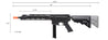 WE-Tech M4 RARS PCC Gas Blowback Airsoft Rifle (Color: Black)