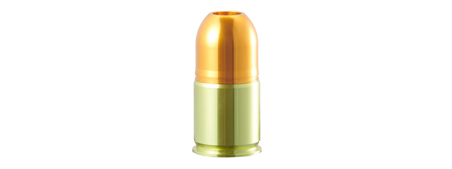 Lancer Tactical CNC Aluminum Airsoft 40mm Green Gas Grenade Shell (Color: Gold / Green)