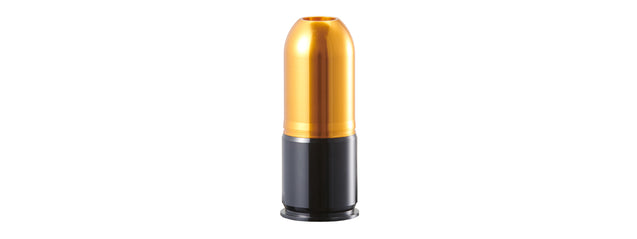 Lancer Tactical CNC Aluminum Airsoft 40mm Green Gas Grenade Shell (Color: Gold / Black)